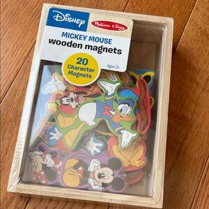 NWT Melissa & Doug Disney Mickey Mouse Colorful Wooden Magnets